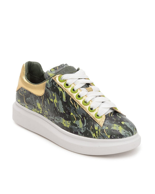 Hollie Watman Camo Perf Fashion Sneakers - Camo Print