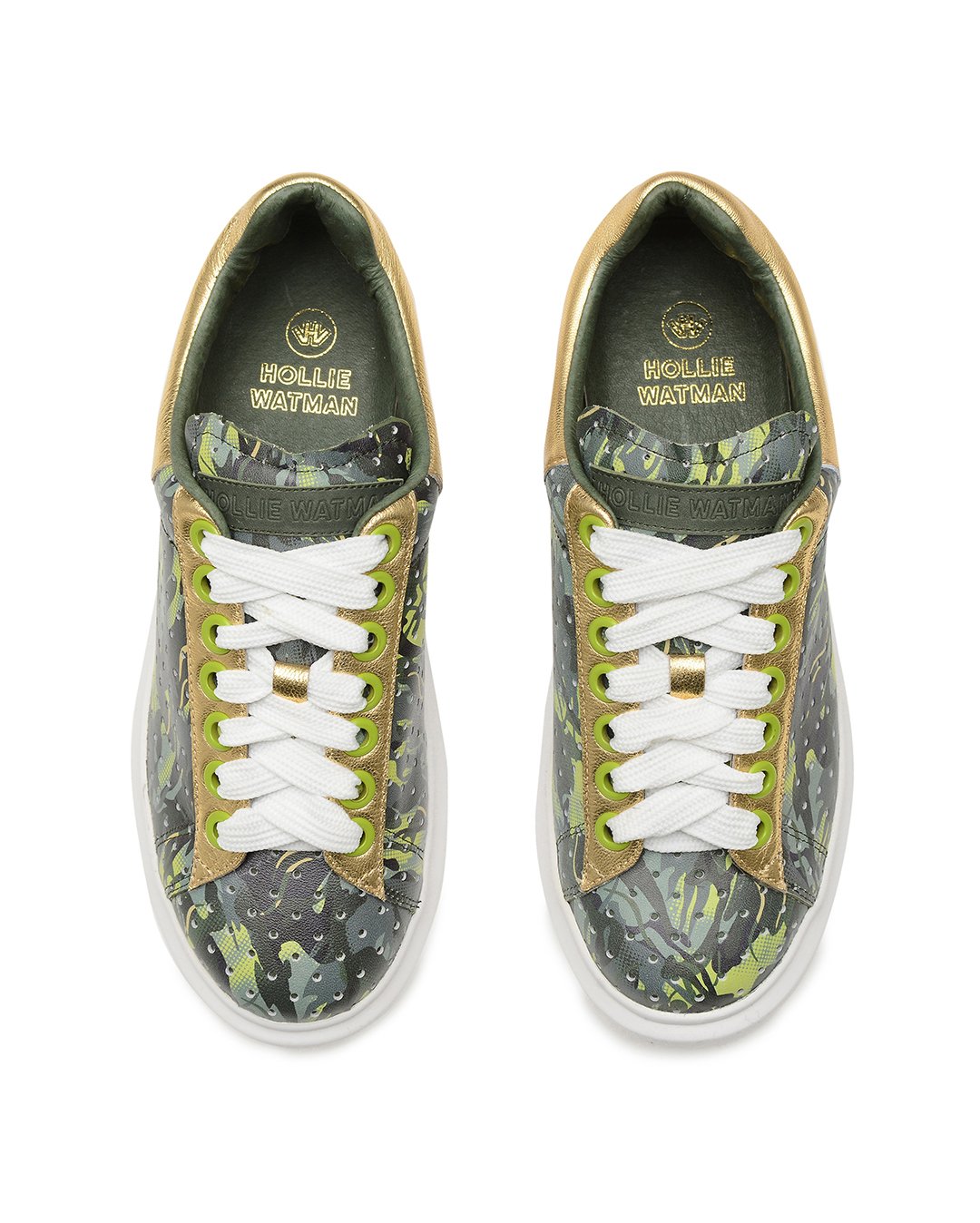 Hollie Watman Camo Perf Fashion Sneakers - Camo Print