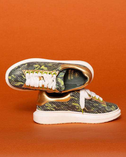 Hollie Watman Camo Perf Fashion Sneakers - Camo Print