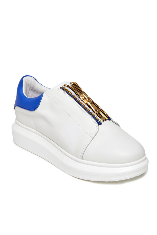 Hollie Watman Zip It - White Fashion Sneakers