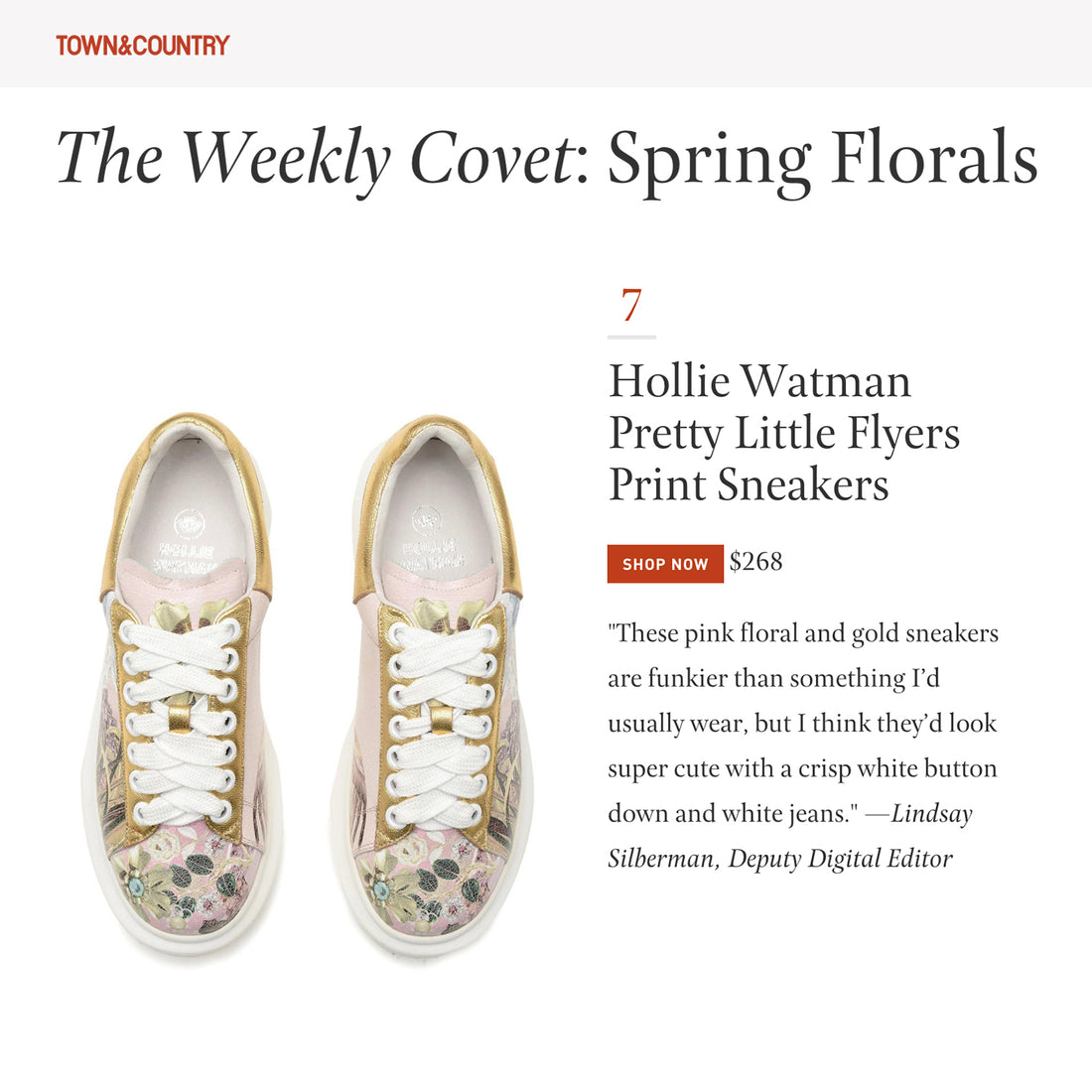 Hollie Watman Pretty Little Flyers Print Sneakers - Town & Country